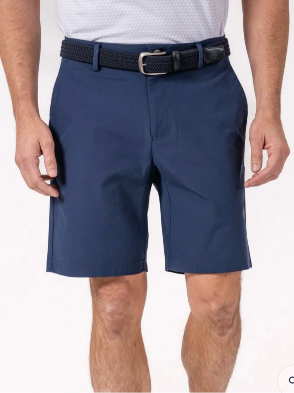 NWT Rhoback Looper Delta Shorts Men’s 34 Solid Fleet Navy